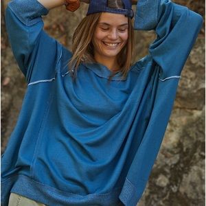 Free People Movement Blue Sunseeker Sweatshirt
